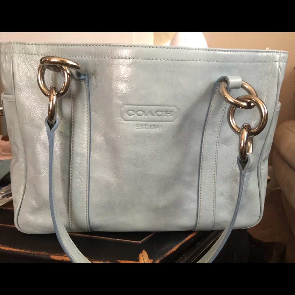 Coach Purse, Robin Egg Blue! 💙